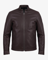 Perugia – Classic Brown Buffalo Leather Biker Jacket